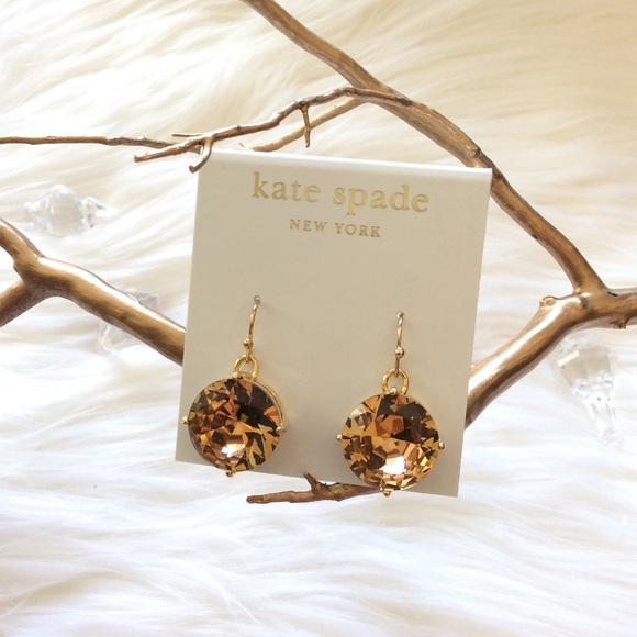 kate spade Jewelry - Kate Spade Gold French Wire Gumdrop Earrings